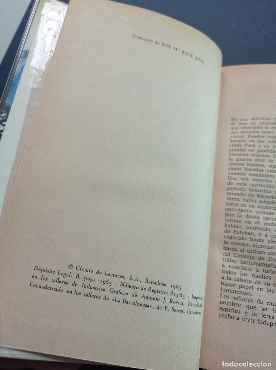 Libros de segunda mano: IVANHOE. Walter SCOTT. C&iacute;rculo de Lectores, 1965. VER +++ - Foto 3