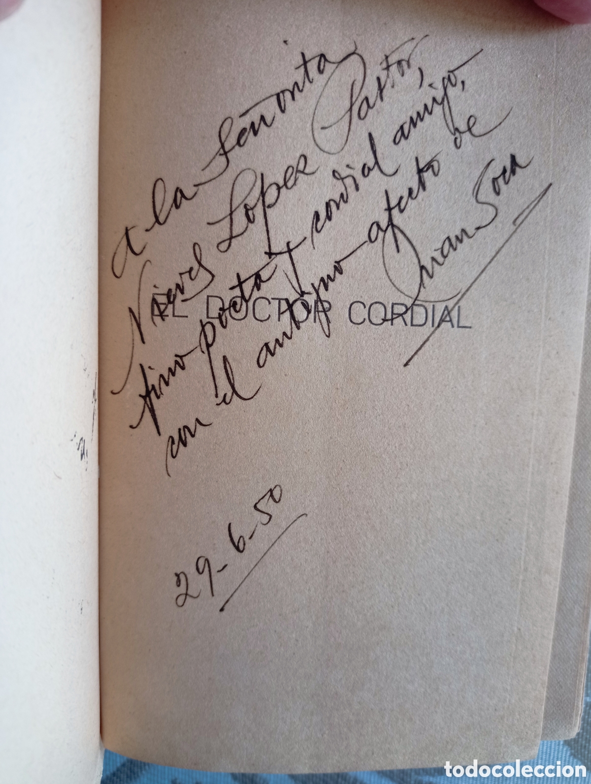 Libros de segunda mano: EL DOCTOR CORDIAL. JUAN SOCA. DECATORIA. 1950. CABRA (C&Oacute;RDOBA).