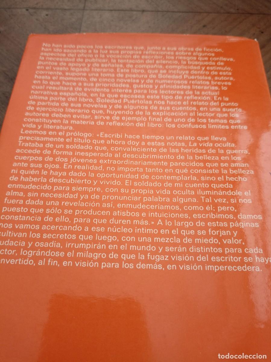 Libros de segunda mano: LA VIDA OCULTA. Puertolas, Soledad. - Foto 2