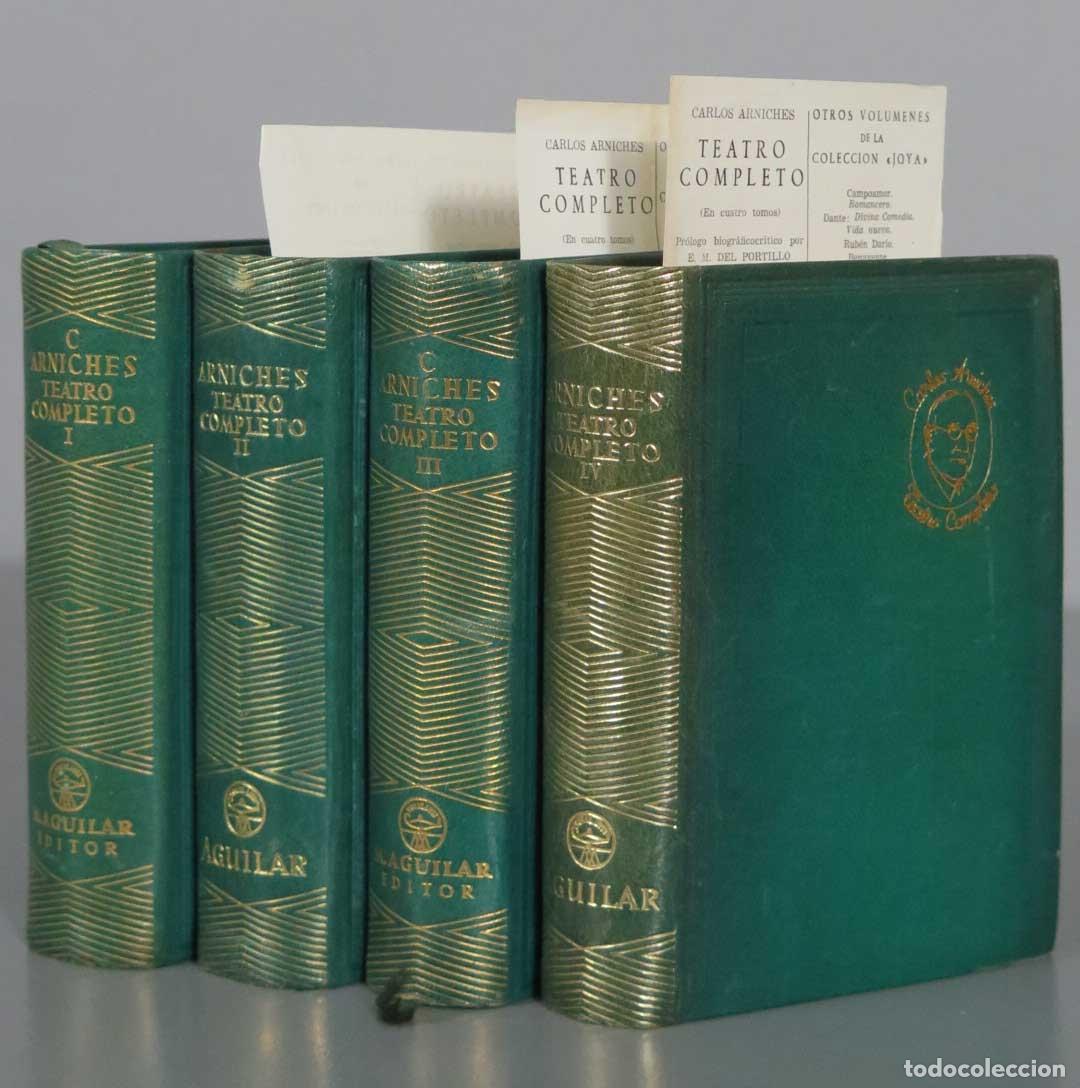Libros de segunda mano: TEATRO COMPLETO. ARNICHES. AGUILAR. 4 TOMOS. 1948