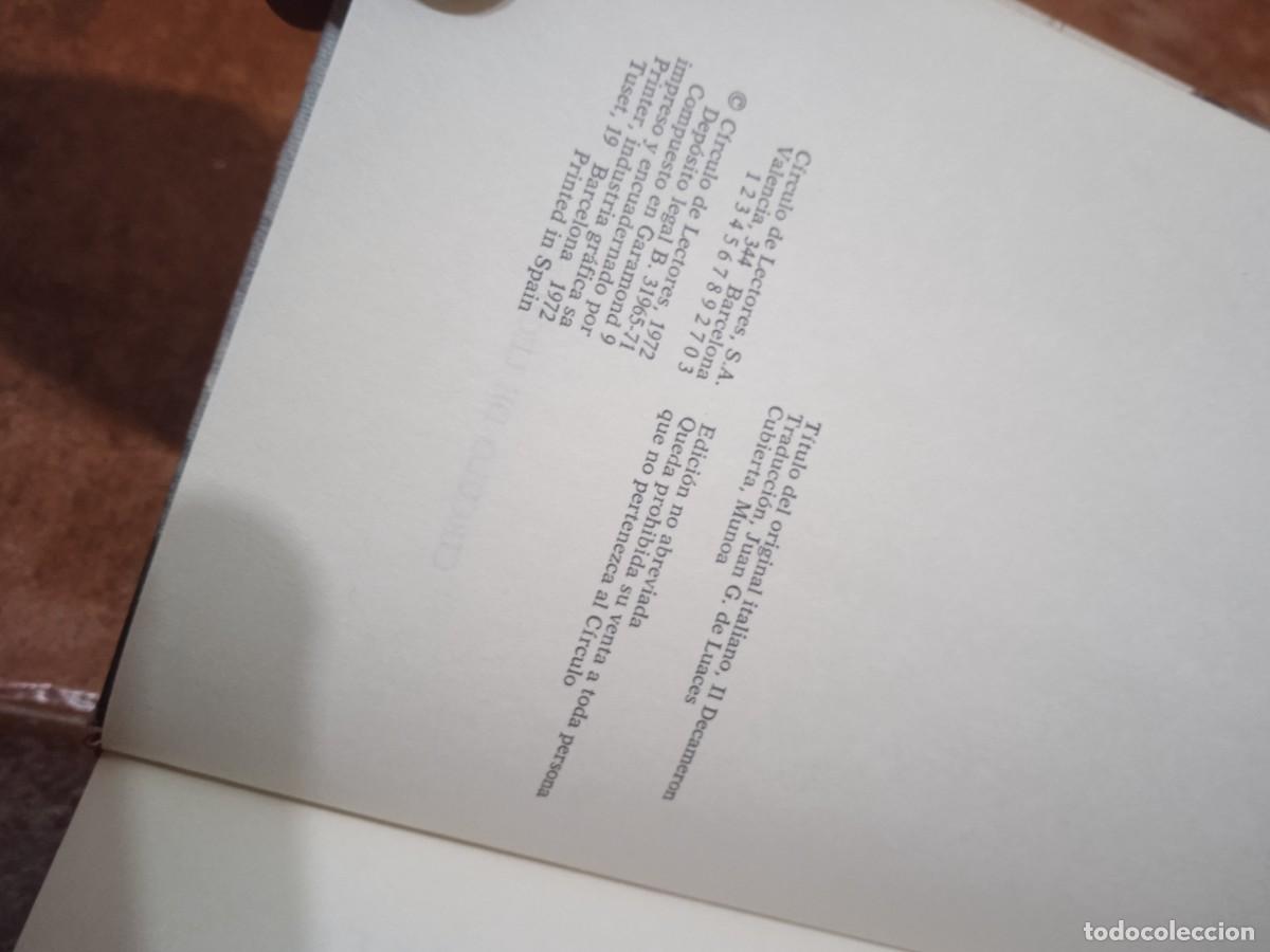 Libros de segunda mano: Libro El Decamer&oacute;n | Giovanni Boccaccio | 1972 - Foto 3