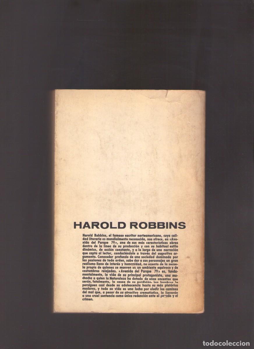Libros de segunda mano: Bd. Avenida del Parque 79 (Harold Robbins) - Foto 2