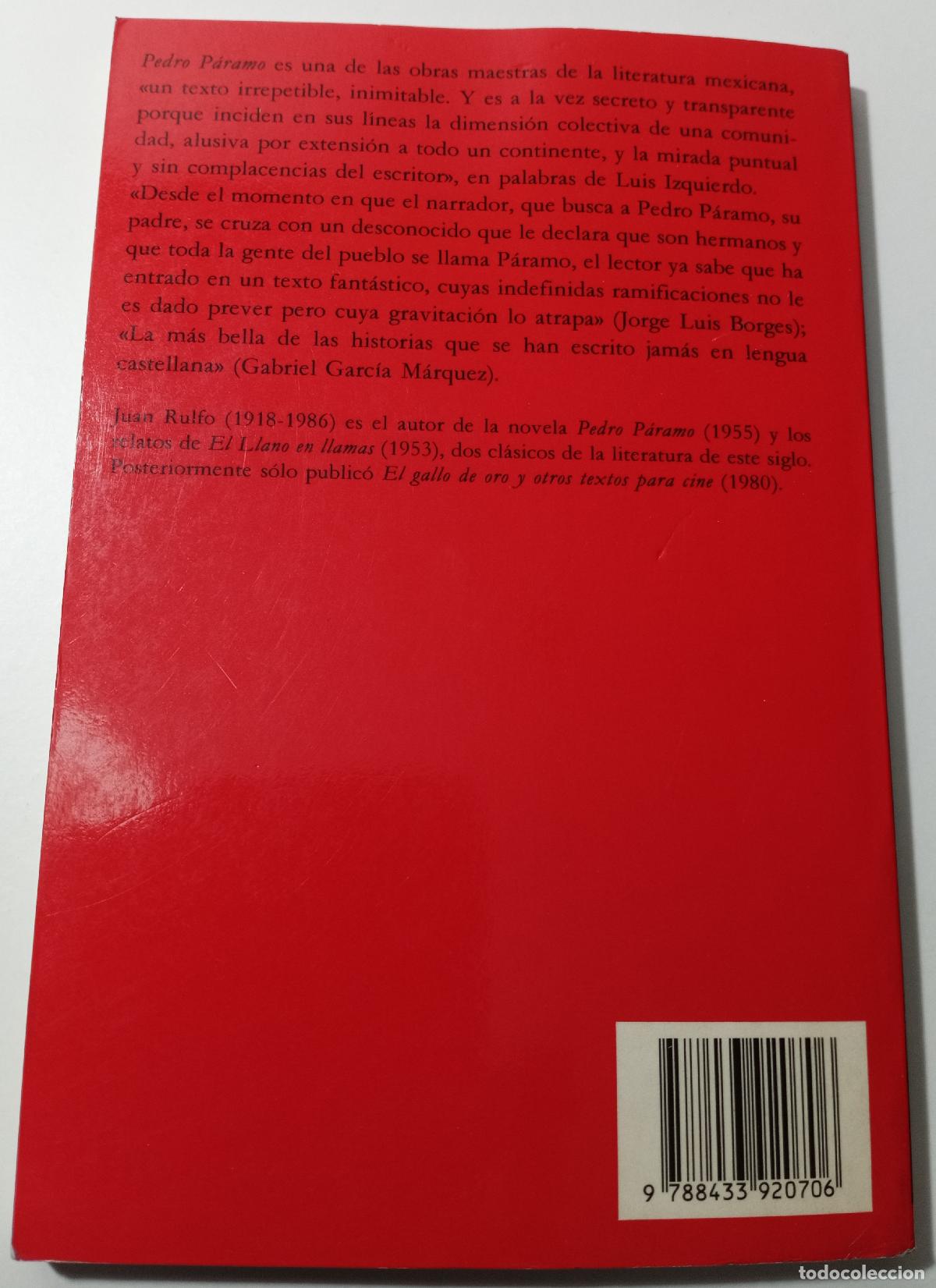 Libros de segunda mano: Pedro Paramo - Rulfo, Juan - Foto 2