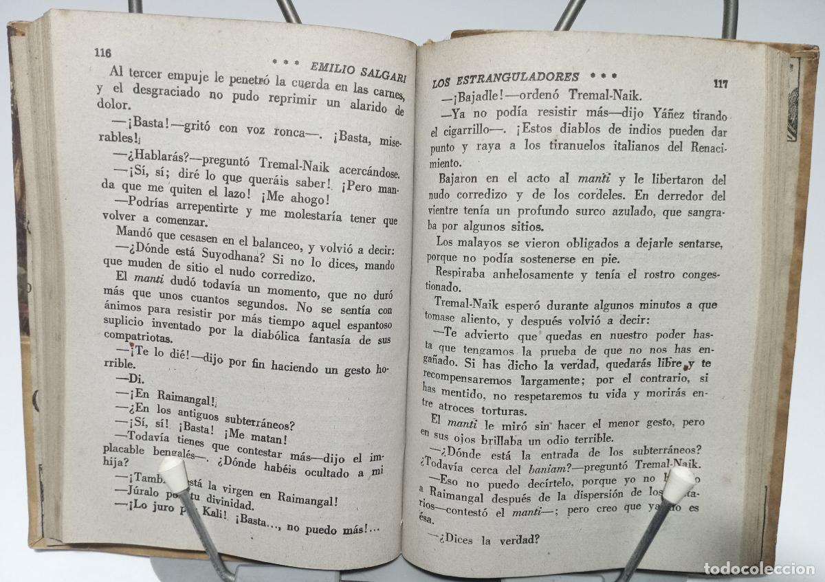 Libros de segunda mano: Los estranguladores - Salgari, Emilio - Foto 2