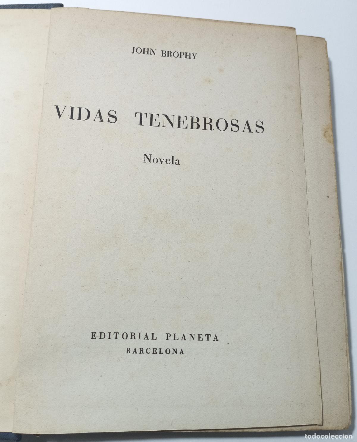 Libros de segunda mano: Vidas tenebrosas - Brophy, John - Foto 1