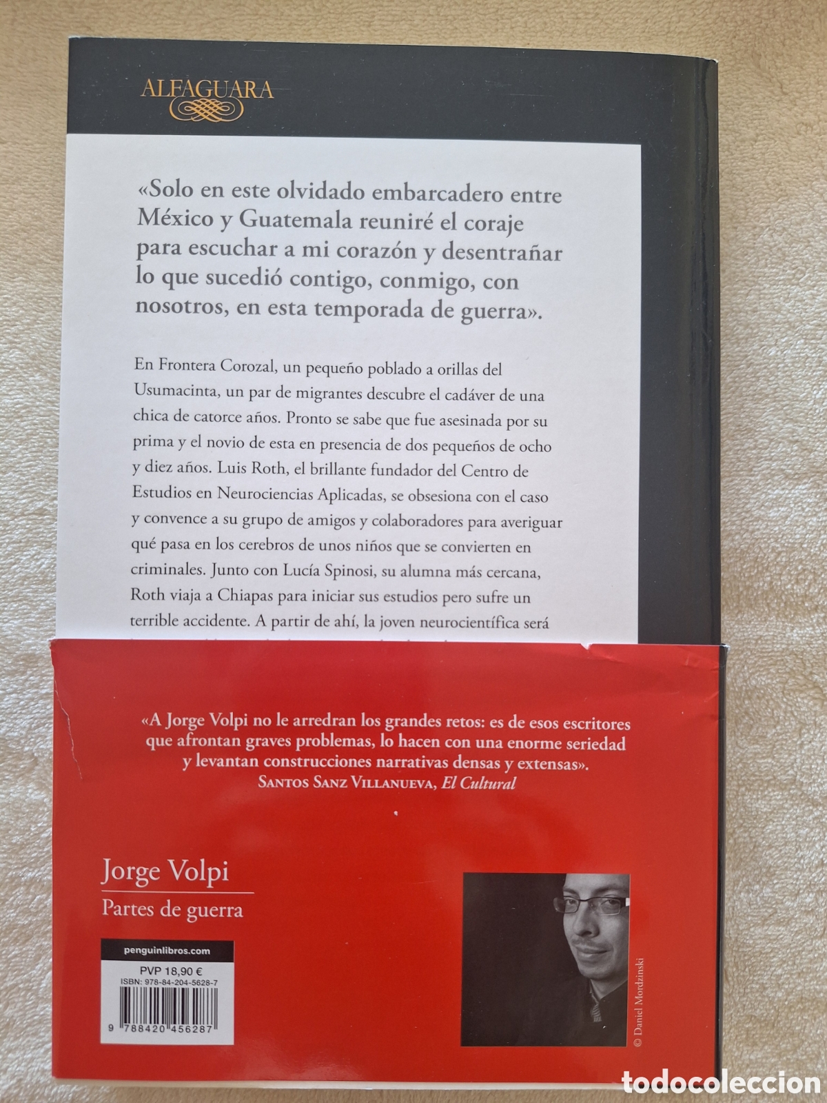 Libros de segunda mano: Libro &rdquo;Partes de guerra&rdquo; Jorge Volpi - Foto 2