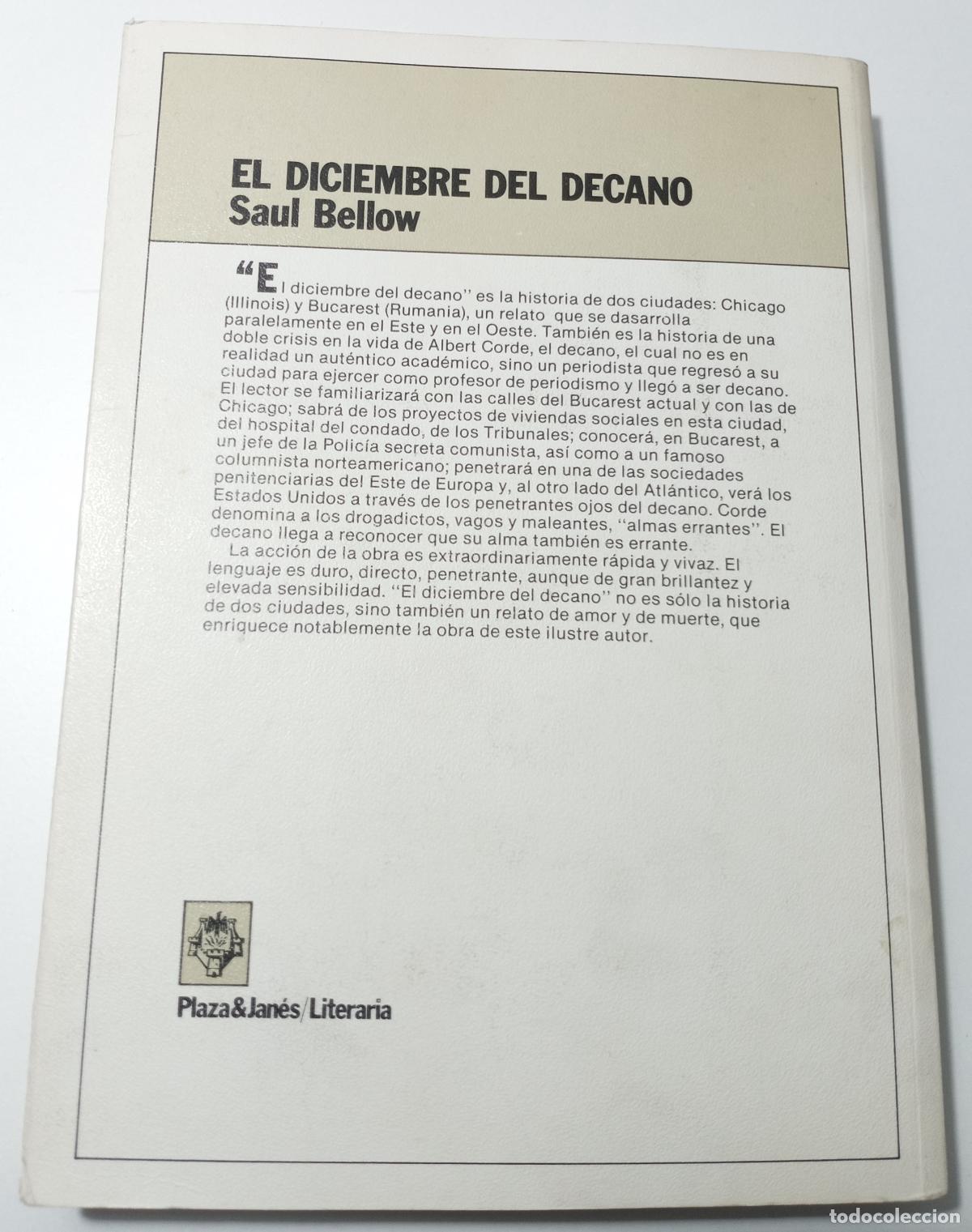 Libros de segunda mano: El diciembre del decano - Bellow, Saul - Foto 4