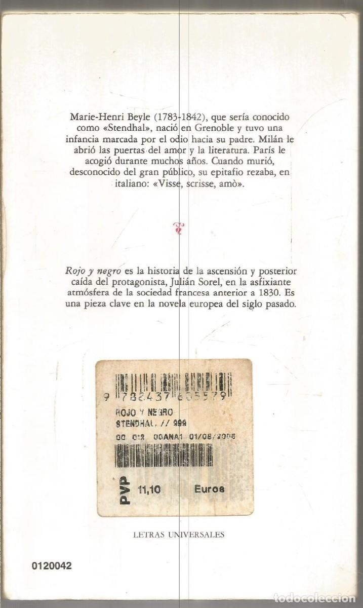 Libros de segunda mano: STENDHAL. ROJO Y NEGRO. CATEDRA - Foto 2
