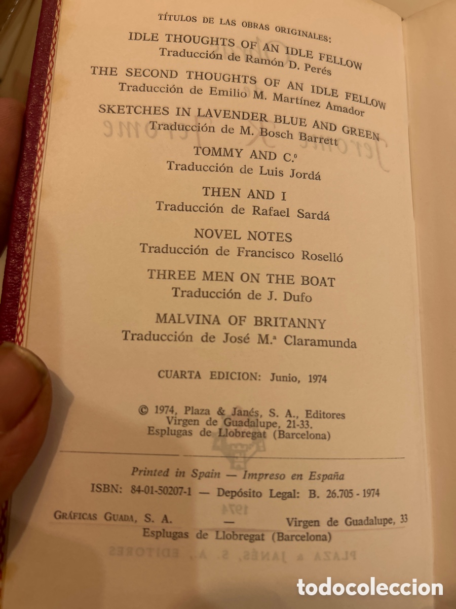 Libros de segunda mano: Jerome K. Jerome. Obras. C6 - Foto 5