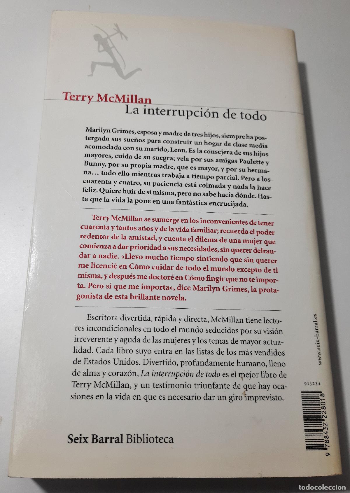 Libros de segunda mano: La interrupcion de todo - McMillan,Terry - Foto 3