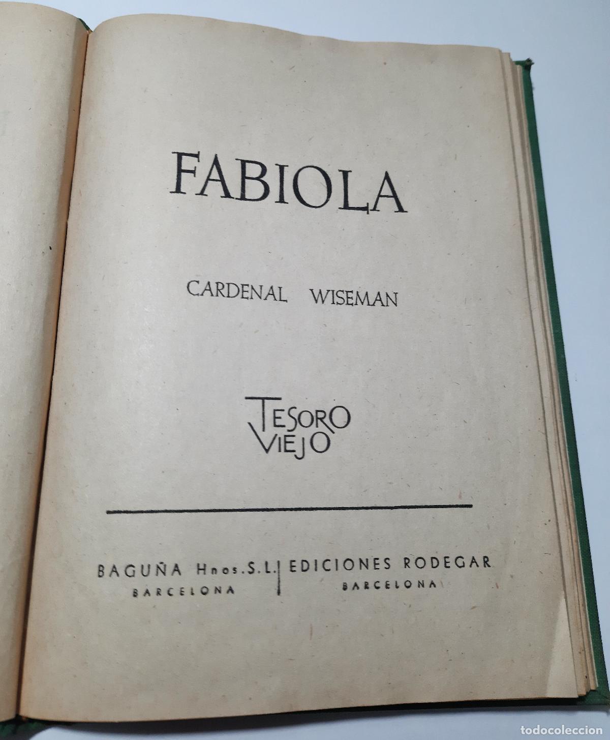 Libros de segunda mano: Fabiola - Wiseman, Cardenal - Foto 1