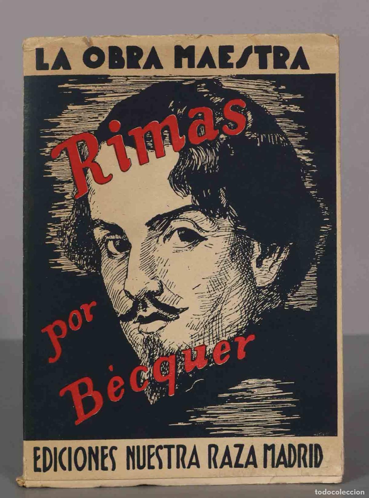 Libros de segunda mano: Rimas Becquer. nuestra raza