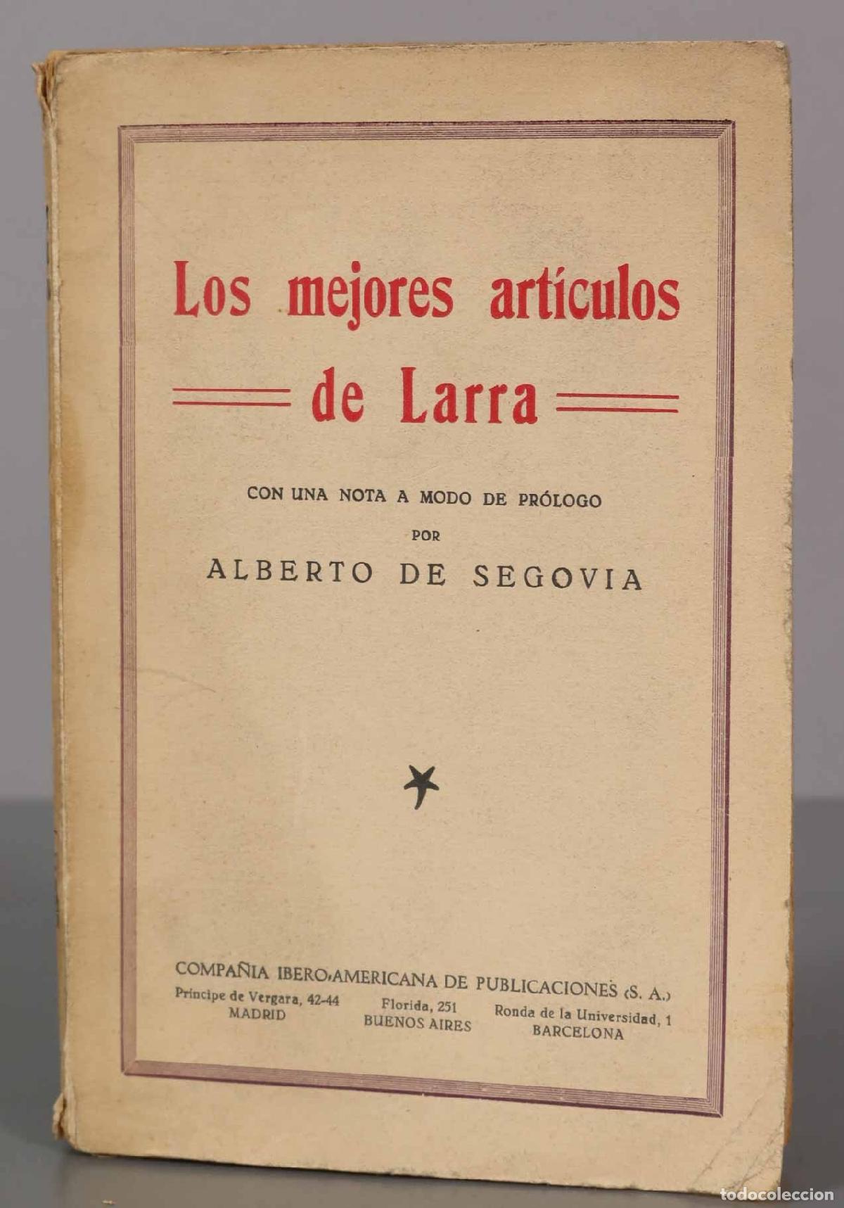 Second hand books: Los mejores art&iacute;culos de Larra