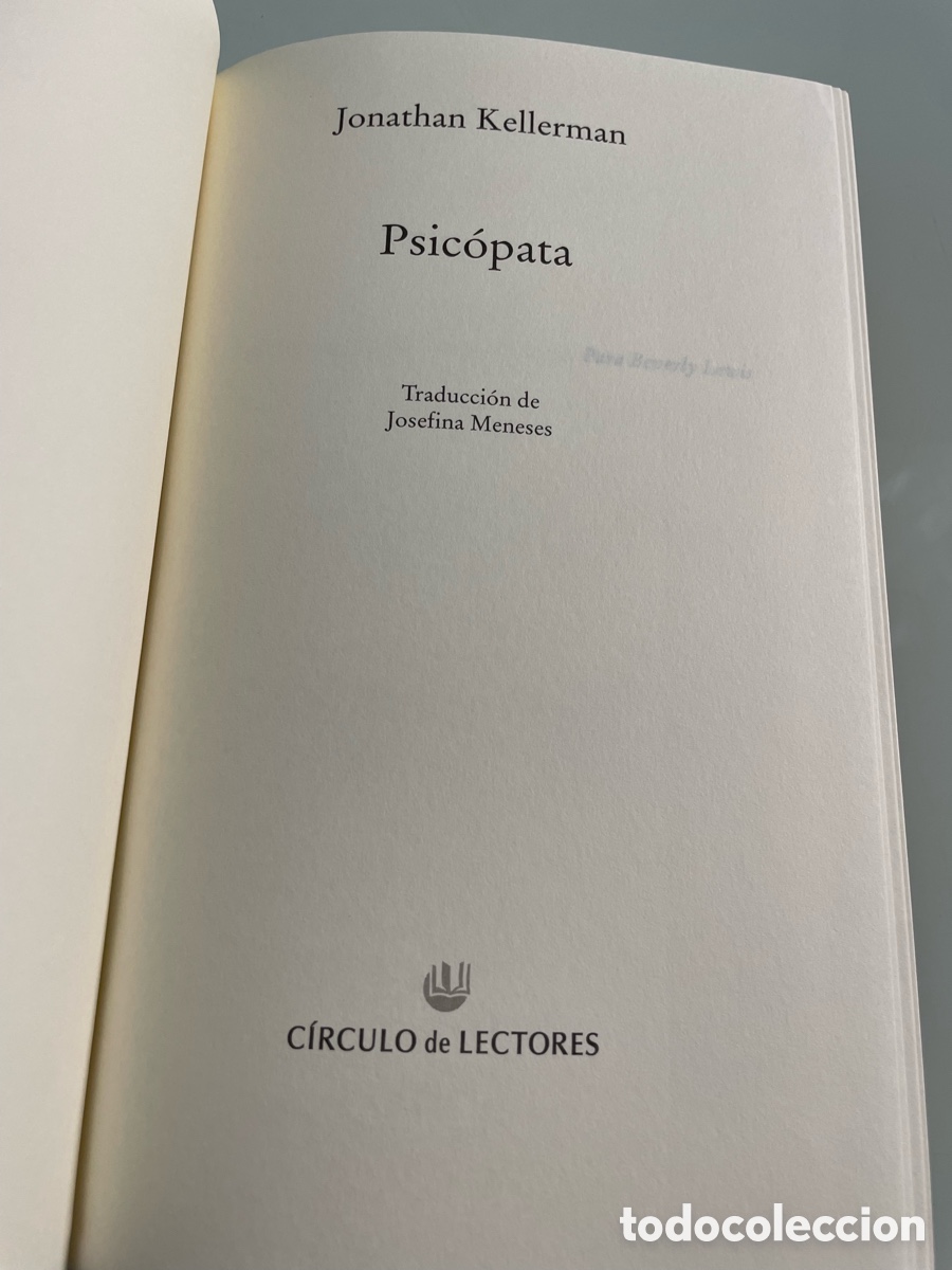 Libros de segunda mano: Psicopata. Jonathan Kellerman. C&iacute;rculo de Lectores tapa dura - Foto 6