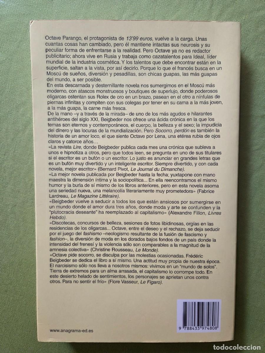 Libros de segunda mano: Socorro, perd&oacute;n - Fr&eacute;d&eacute;ric Beigbeder - Foto 2