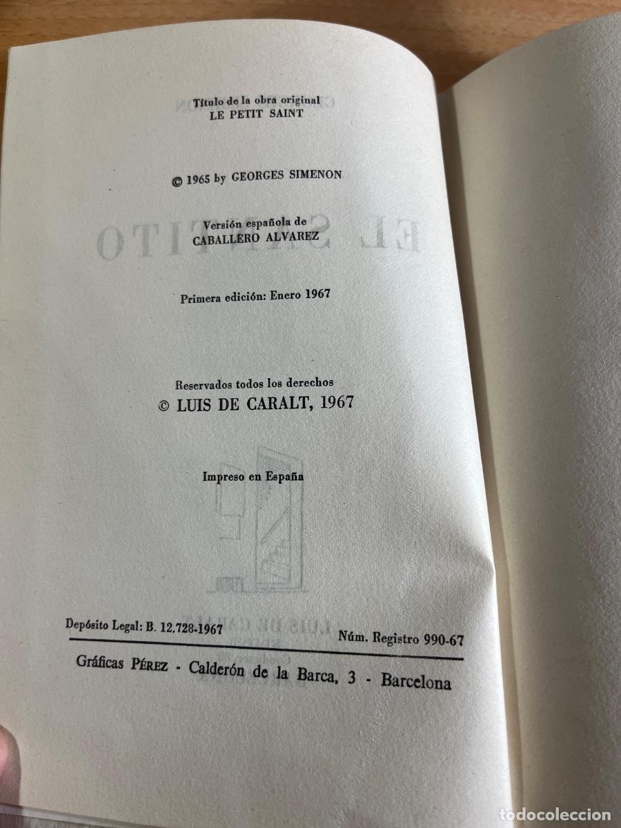 Libros de segunda mano: Libro El Santito | Georges Simenon | 1967 - Foto 3