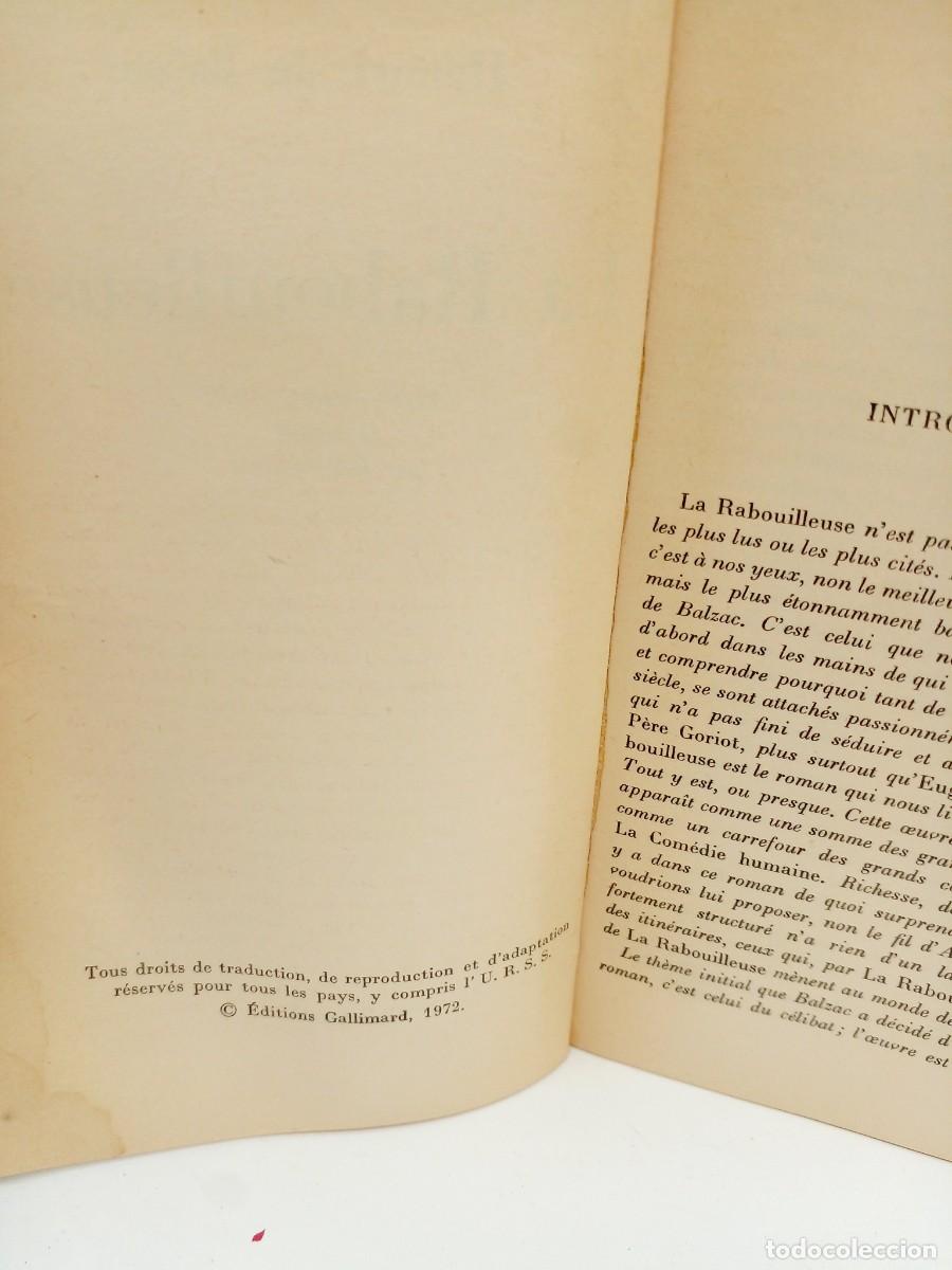 Libros de segunda mano: Honor&eacute; de Balzac &ndash; La Rabouilleuse &ndash; 1972 - Foto 4