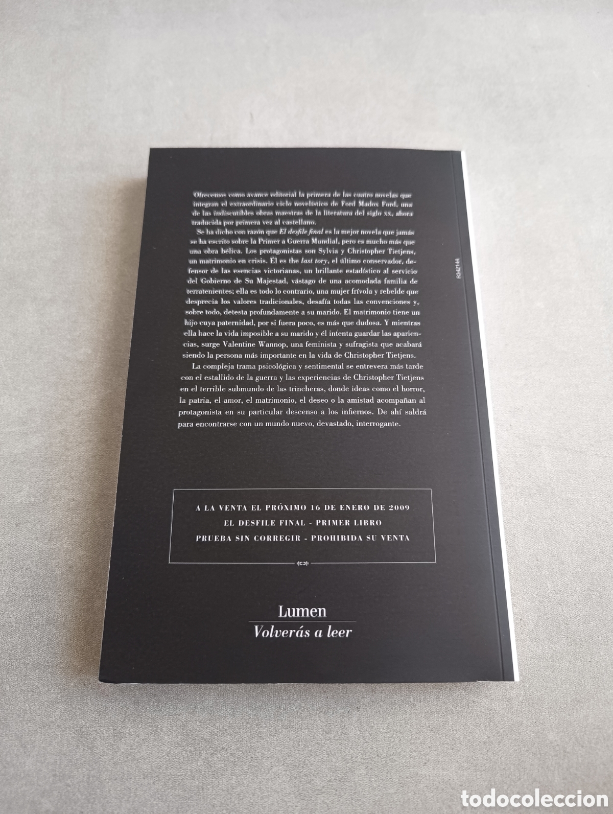 Libros de segunda mano: El desfile final. Ford Madox Ford. - Foto 4