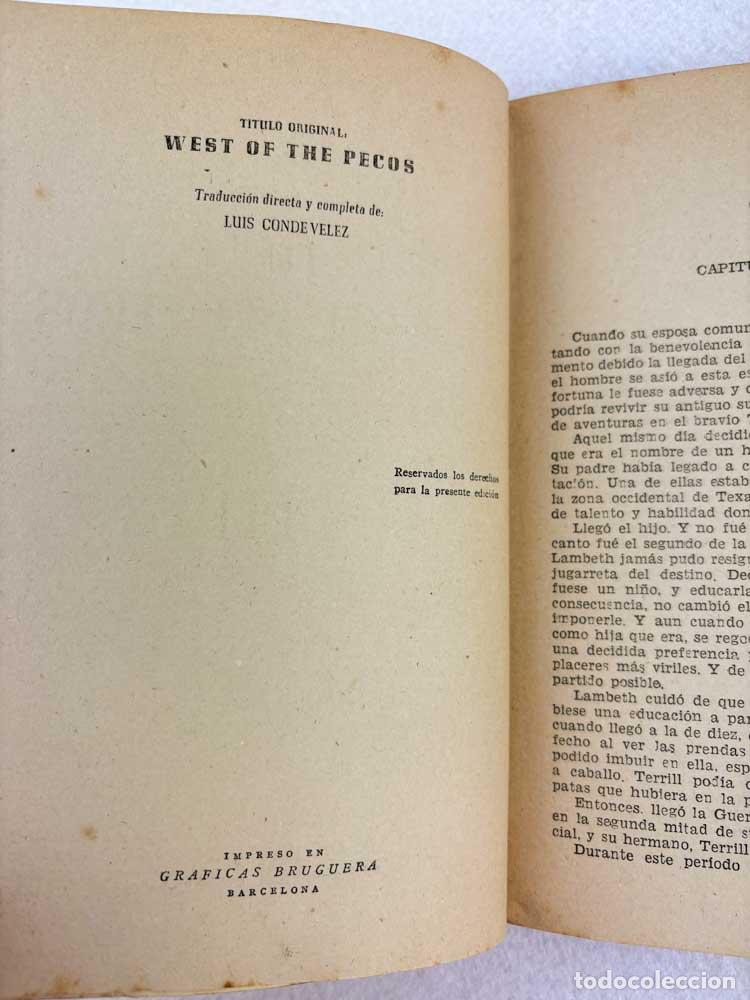 Libros de segunda mano: Al oeste del Pecos - Zane Grey - Foto 4