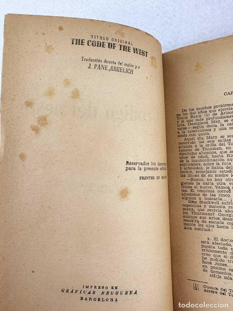 Libros de segunda mano: El c&oacute;digo del Oeste - Zane Grey - Foto 4