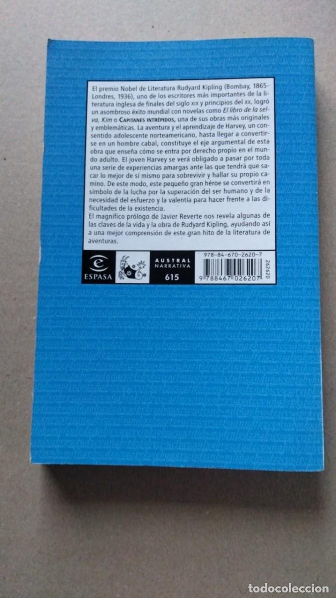 Libros de segunda mano: Libro Capitanes intr&eacute;pidos Rudyard Kipling 2007 Austral - Foto 2