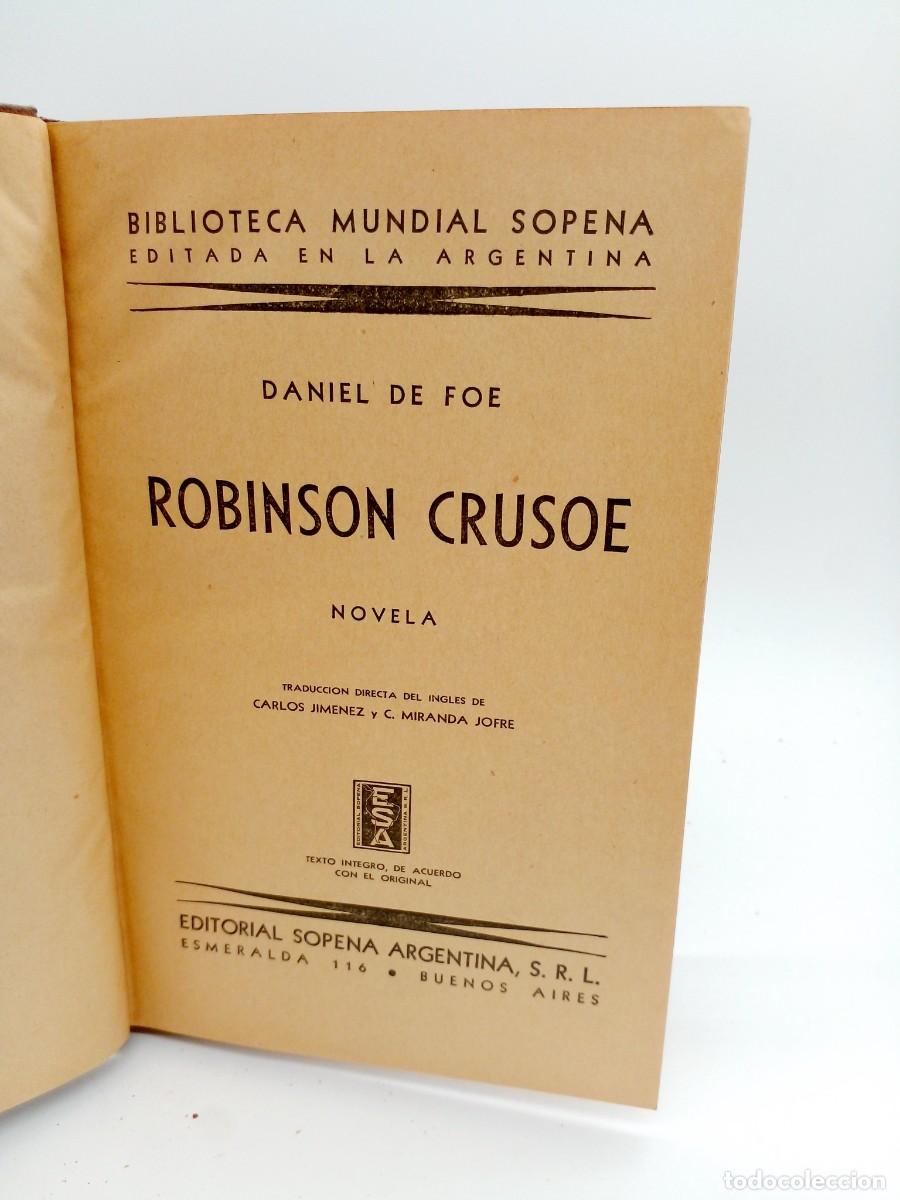 Libros de segunda mano: Robinson Crusoe de Daniel Defoe - Foto 1