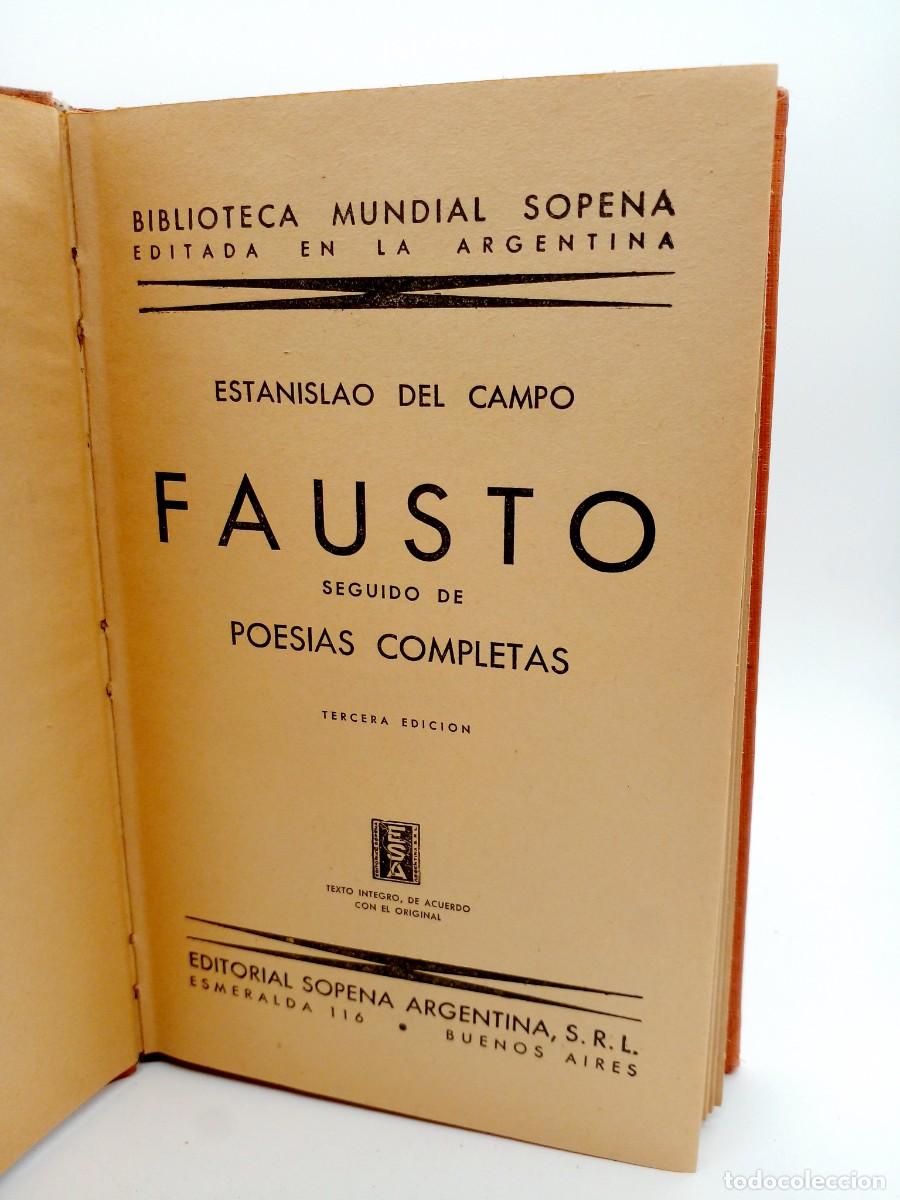 Gebrauchte B&uuml;cher: Fausto seguido de Poes&iacute;as Completas