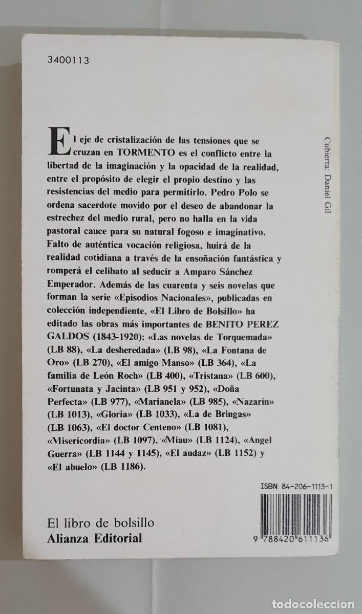 Libros de segunda mano: Tormento, de Benito P&eacute;rez Gald&oacute;s 1996 - Foto 2