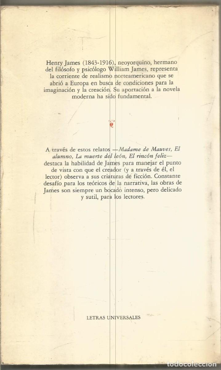 Libros de segunda mano: HENRY JAMES. RELATOS. CATEDRA - Foto 2