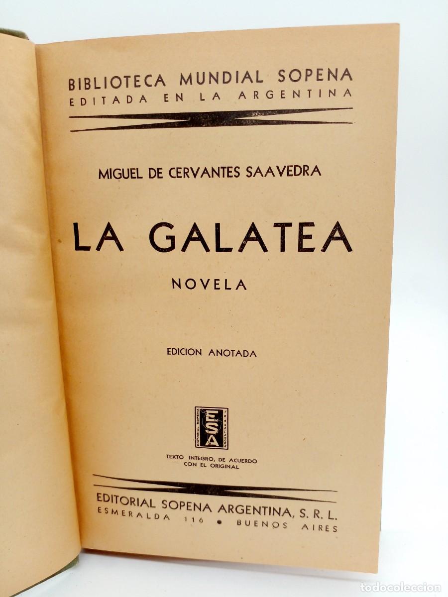 Libros de segunda mano: La Galatea de Miguel de Cervantes Saavedra
