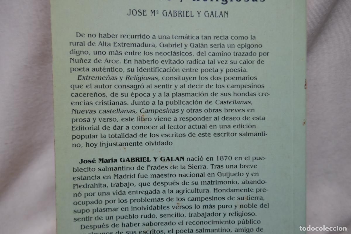 Libros de segunda mano: Extreme&ntilde;as / Religiosas Gabriel Y Gal&aacute;n - Foto 12