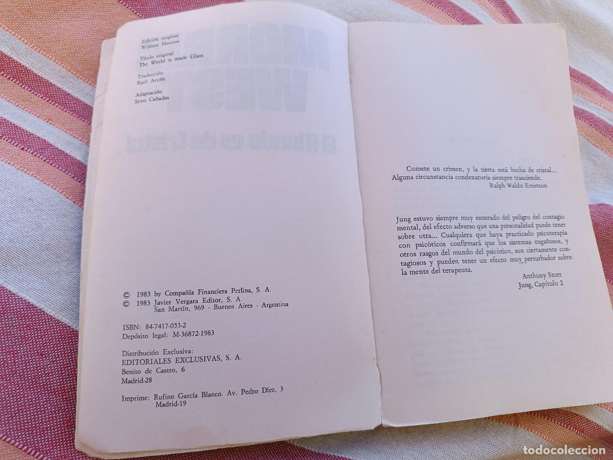 Libros de segunda mano: NOVELA EL MUNDO ES DE CRISTAL