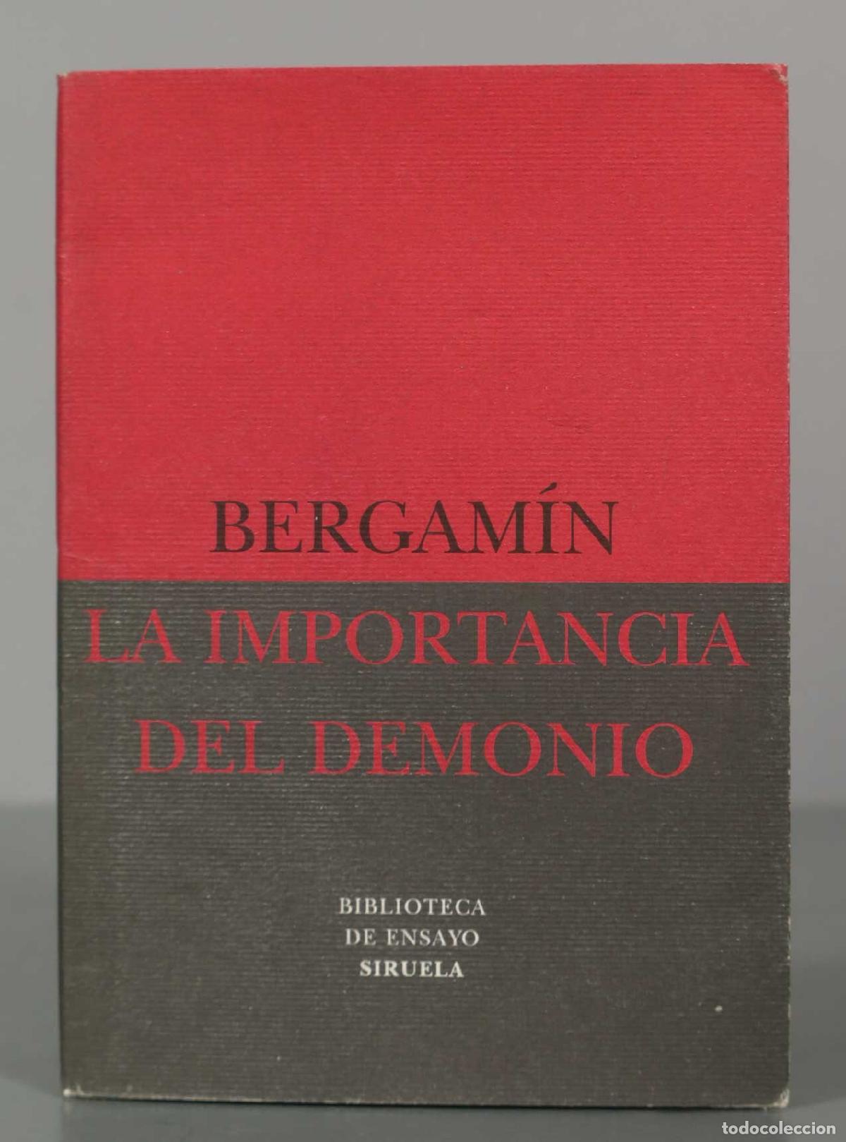 Libros de segunda mano: LA IMPORTANCIA DEL DEMONIO. BERGAMIN. - Foto 1
