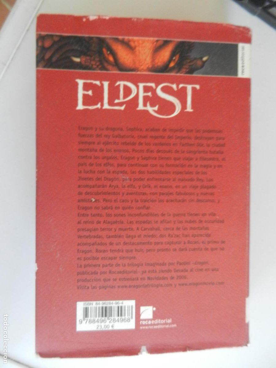 Libros de segunda mano: ELDEST - CHRISTOPHER PAOLINI - ROCA EDITORIAL 2006. - Foto 6