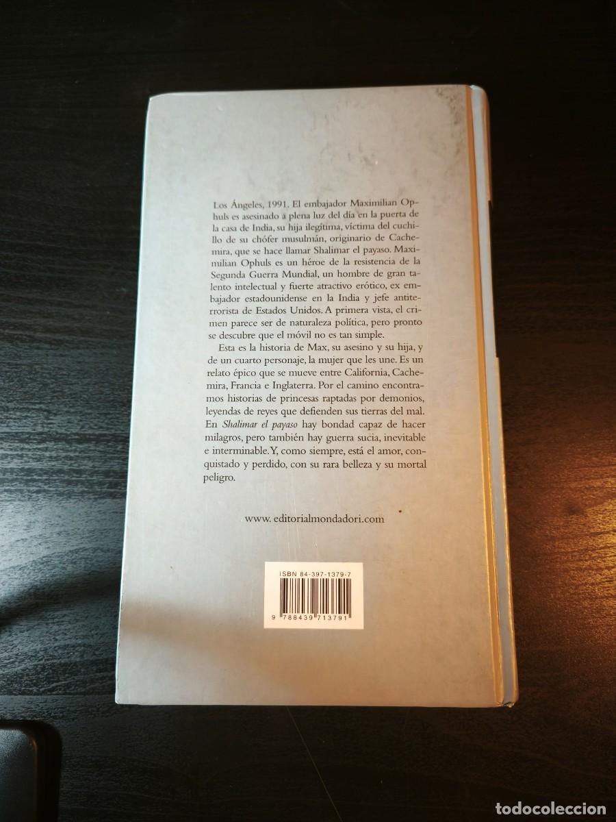 Libros de segunda mano: Shalimar el payaso - Salman Rushdie - Foto 2