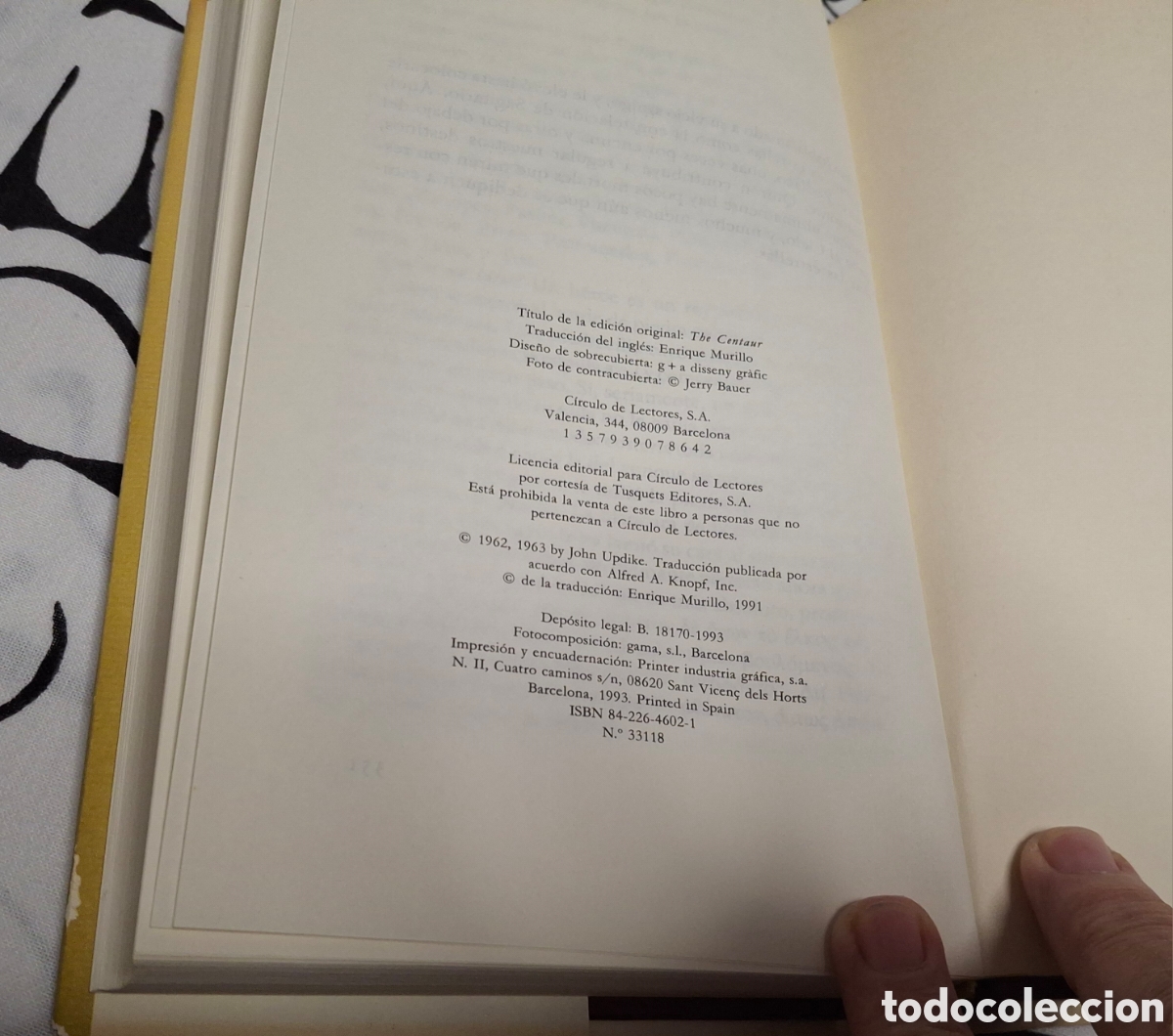 Libros de segunda mano: EL CENTAURO, DE JOHN UPDIKE - Foto 6