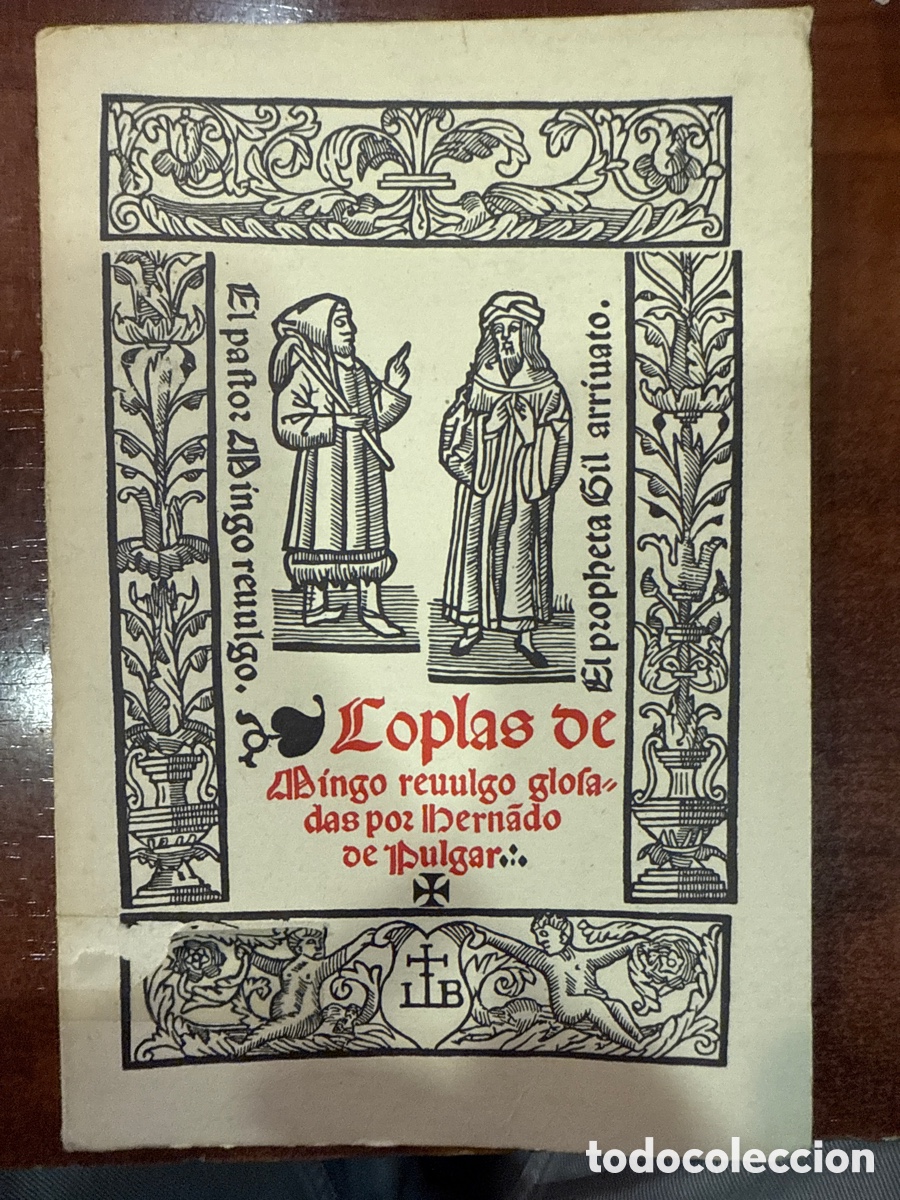 Libri di seconda mano: COPLAS de Mingo Revulgo / glosadas por Hernando del Pulgar: Noticia preliminar F.C. Sainz de Robles