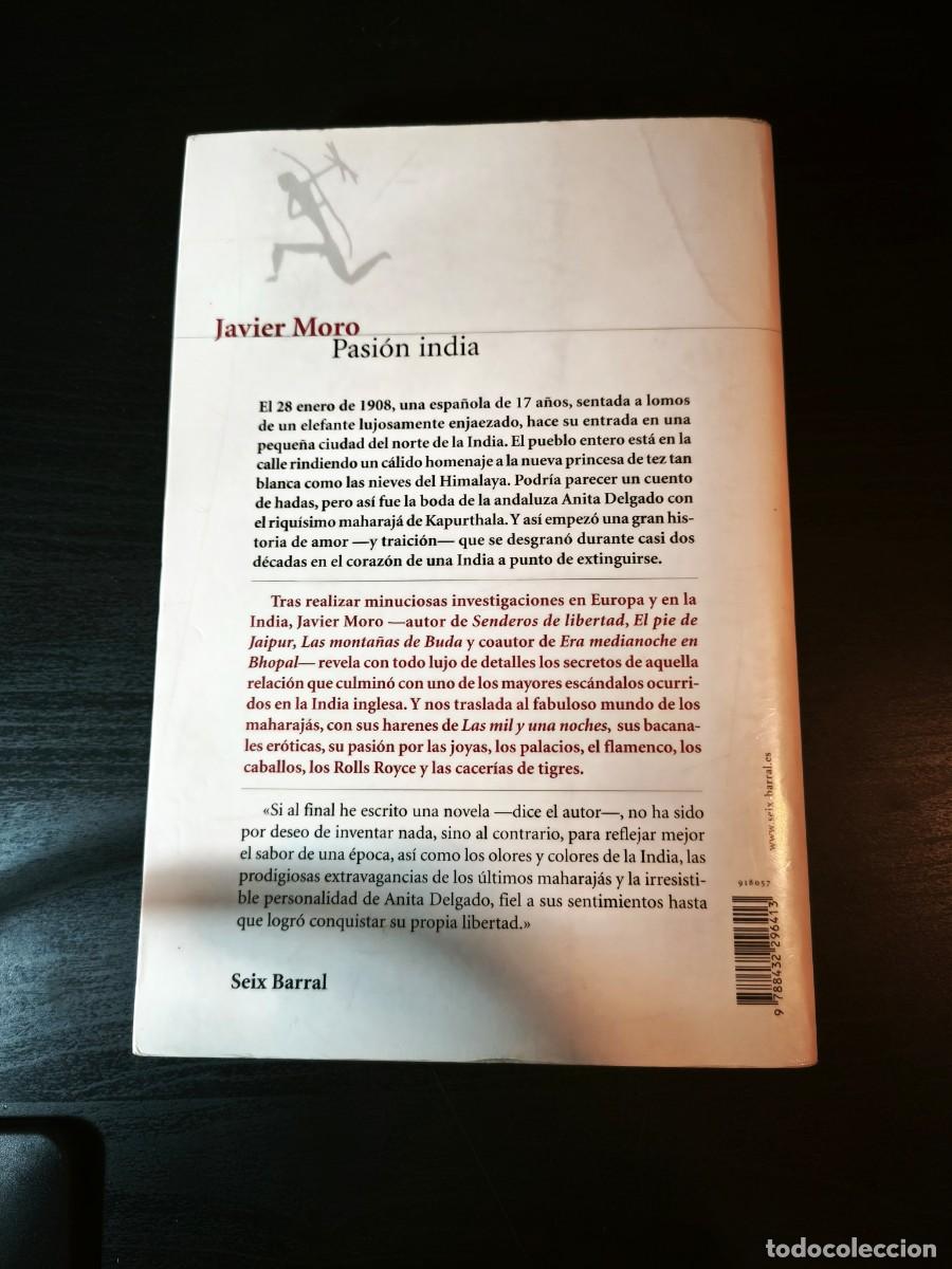 Libros de segunda mano: Pasi&oacute;n india - Javier Moro - Foto 2
