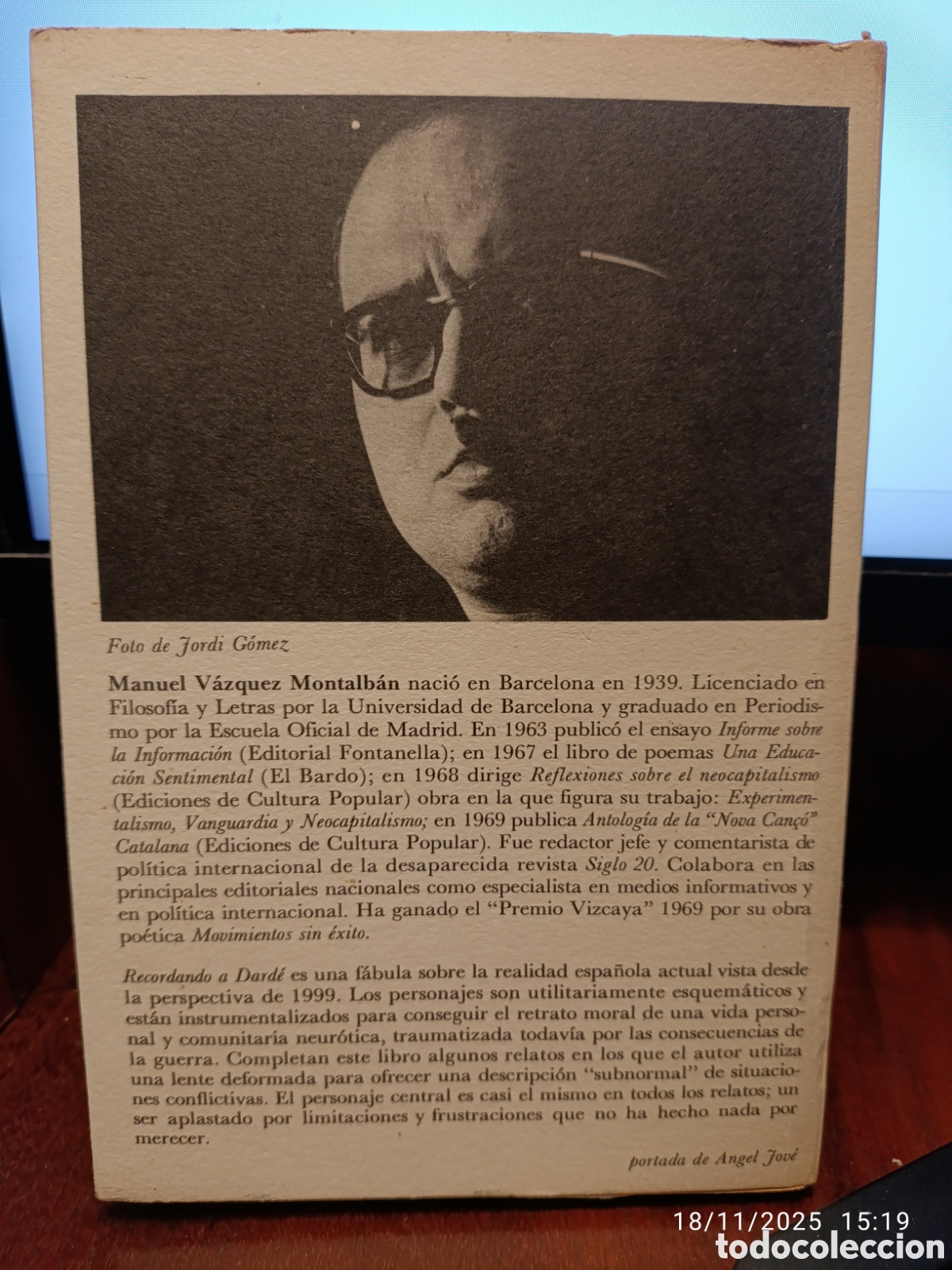 Libros de segunda mano: Recordando a Darde. M V&aacute;zquez Montalb&aacute;n - Foto 2