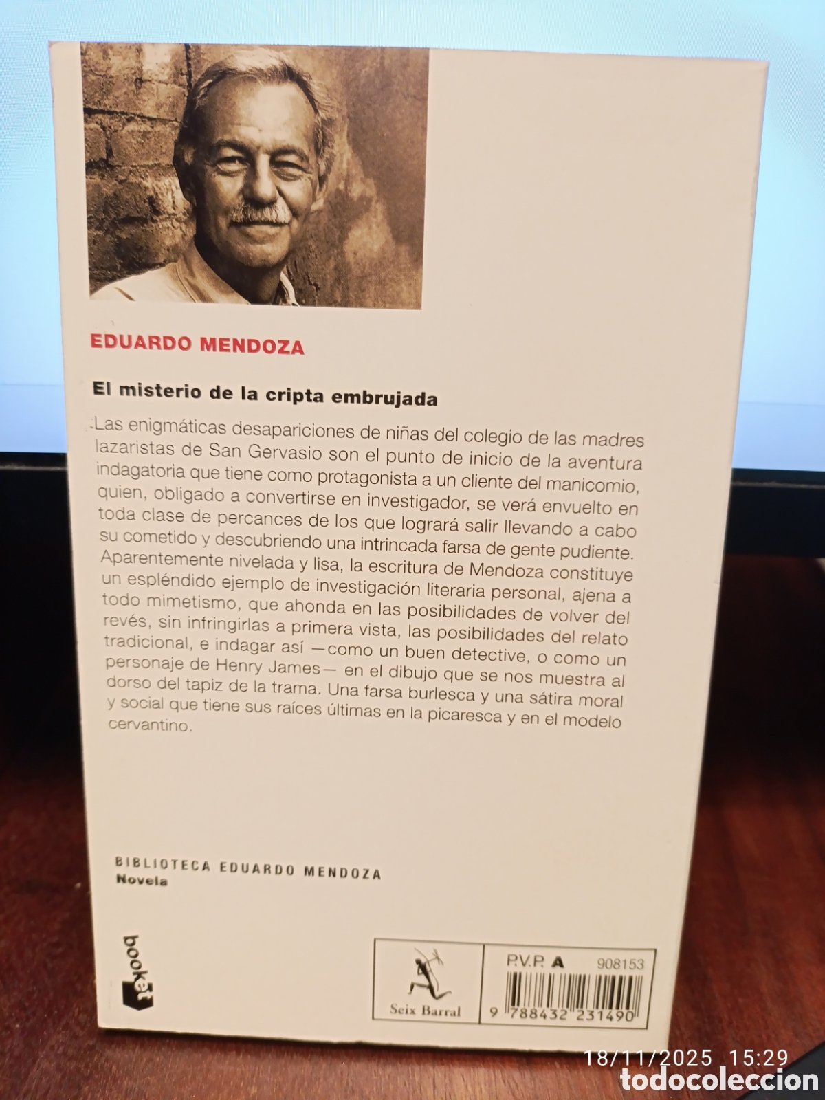 Libros de segunda mano: El misterio de la cripta embrujada. Eduardo Mendoza - Foto 2