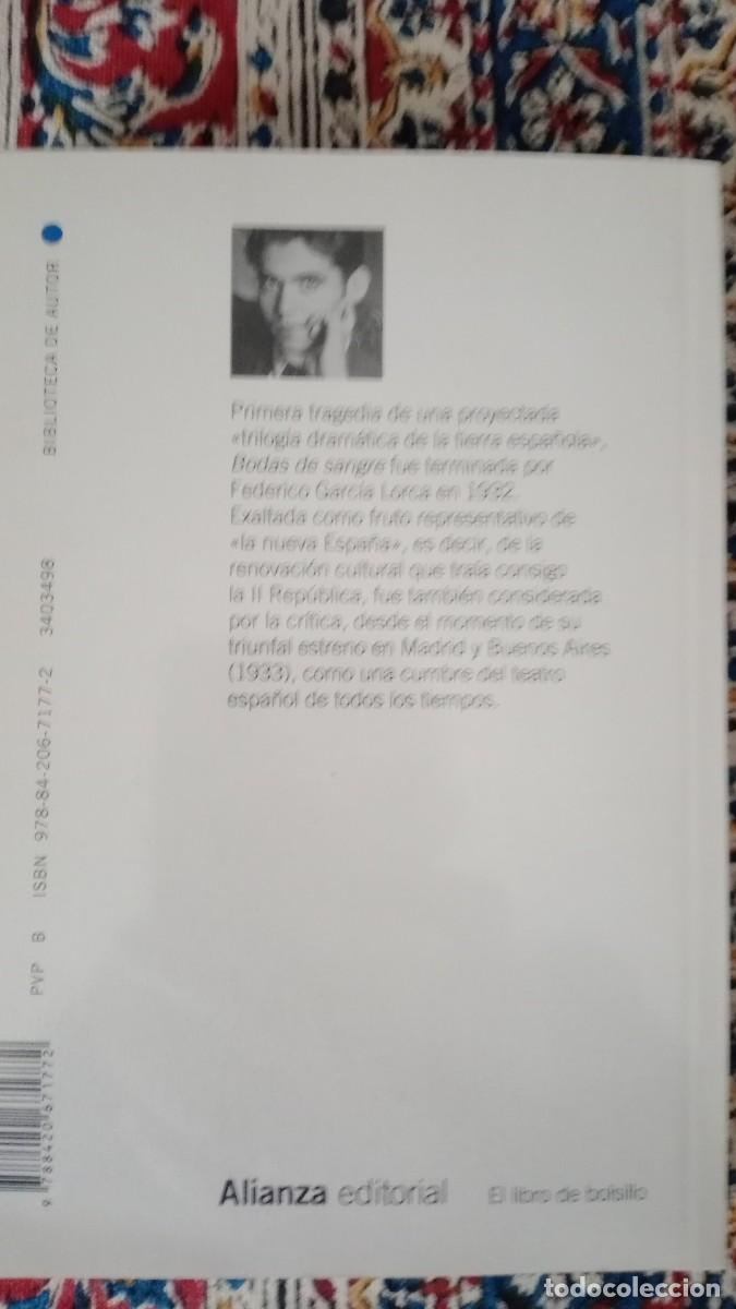Libros de segunda mano: BODAS DE SANGRE. ALIANZA - Foto 2
