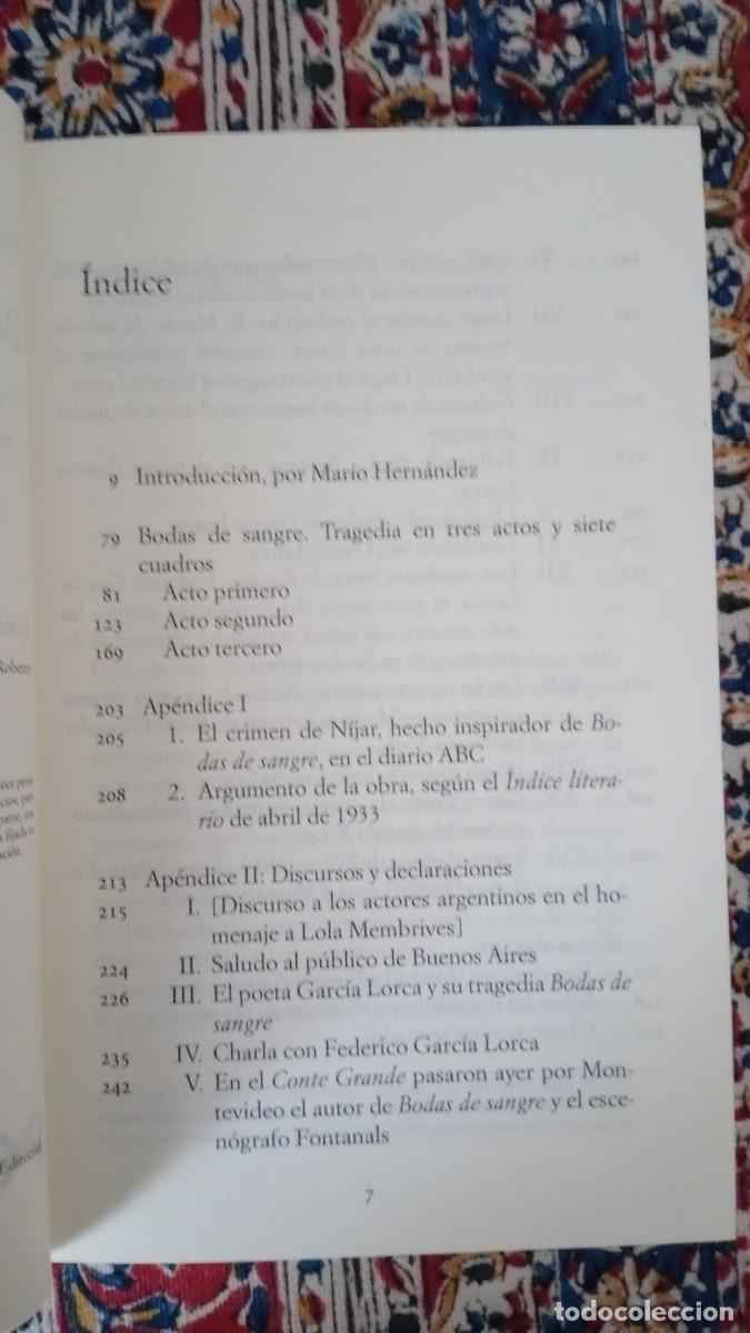 Libros de segunda mano: BODAS DE SANGRE. ALIANZA - Foto 4