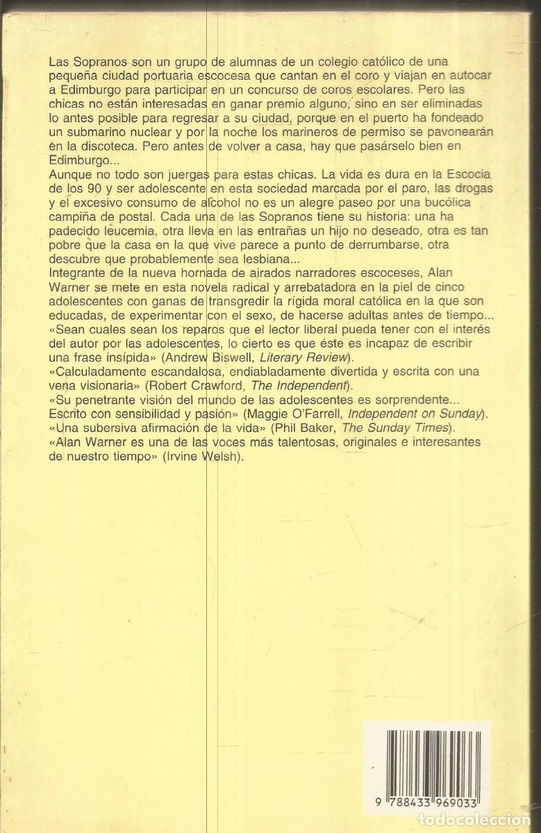Libros de segunda mano: ALAN WARNER. LAS SOPRANOS. ANAGRAMA. PRIMERA EDICION - Foto 2