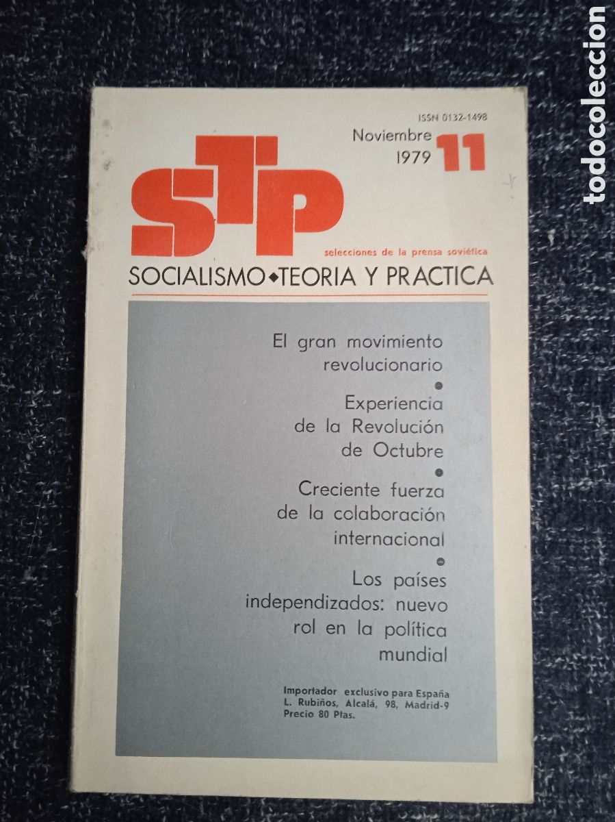 Libri di seconda mano: STP N&ordm; 11 NOVIEMBRE 1979 - SOCIALISMO TEOR&Iacute;A Y PR&Aacute;CTICA -PRENSA SOVIETICA