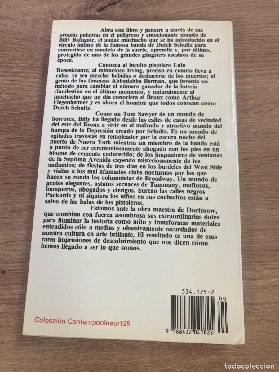 Libros de segunda mano: Billy Bathgate E. L. Doctorow - Foto 2