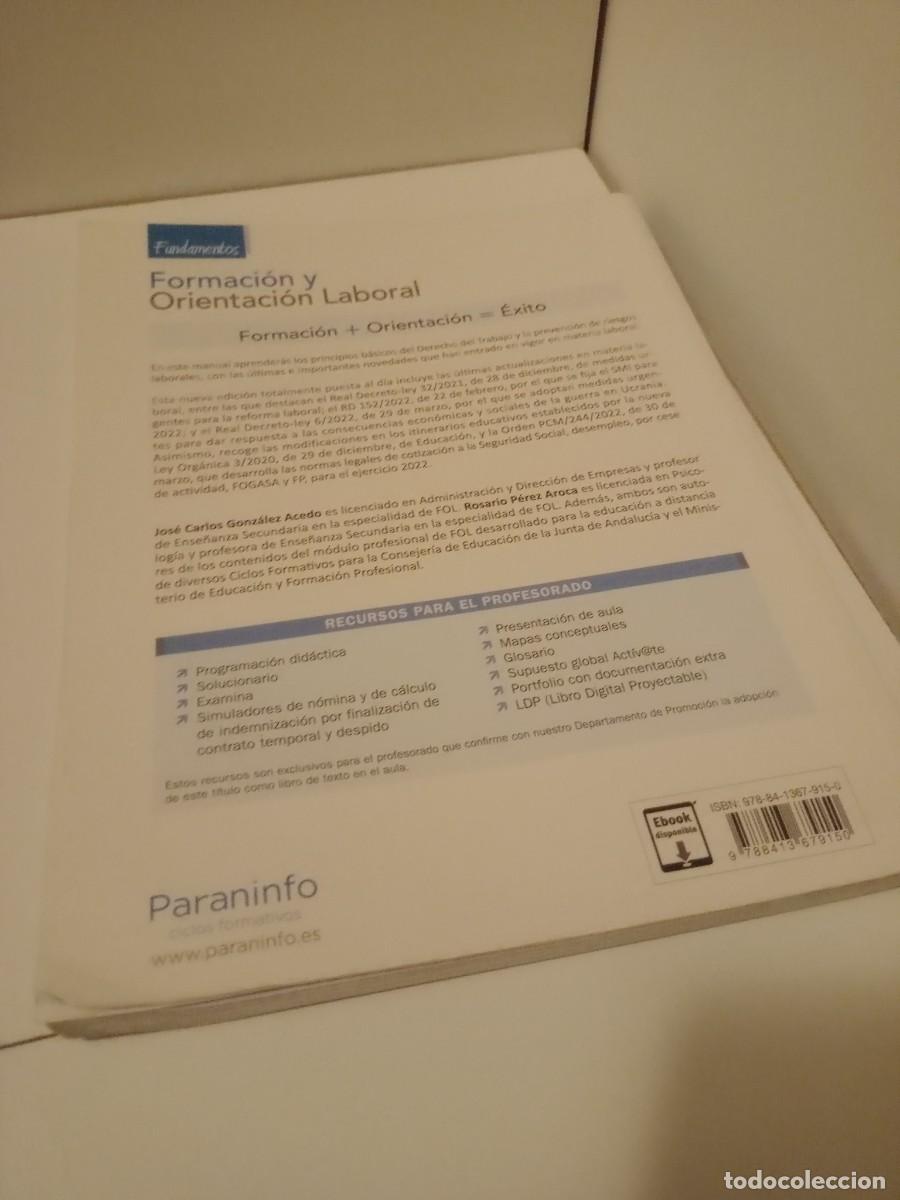 Libros de segunda mano: Formaci&oacute;n y Orientaci&oacute;n Laboral - Foto 3