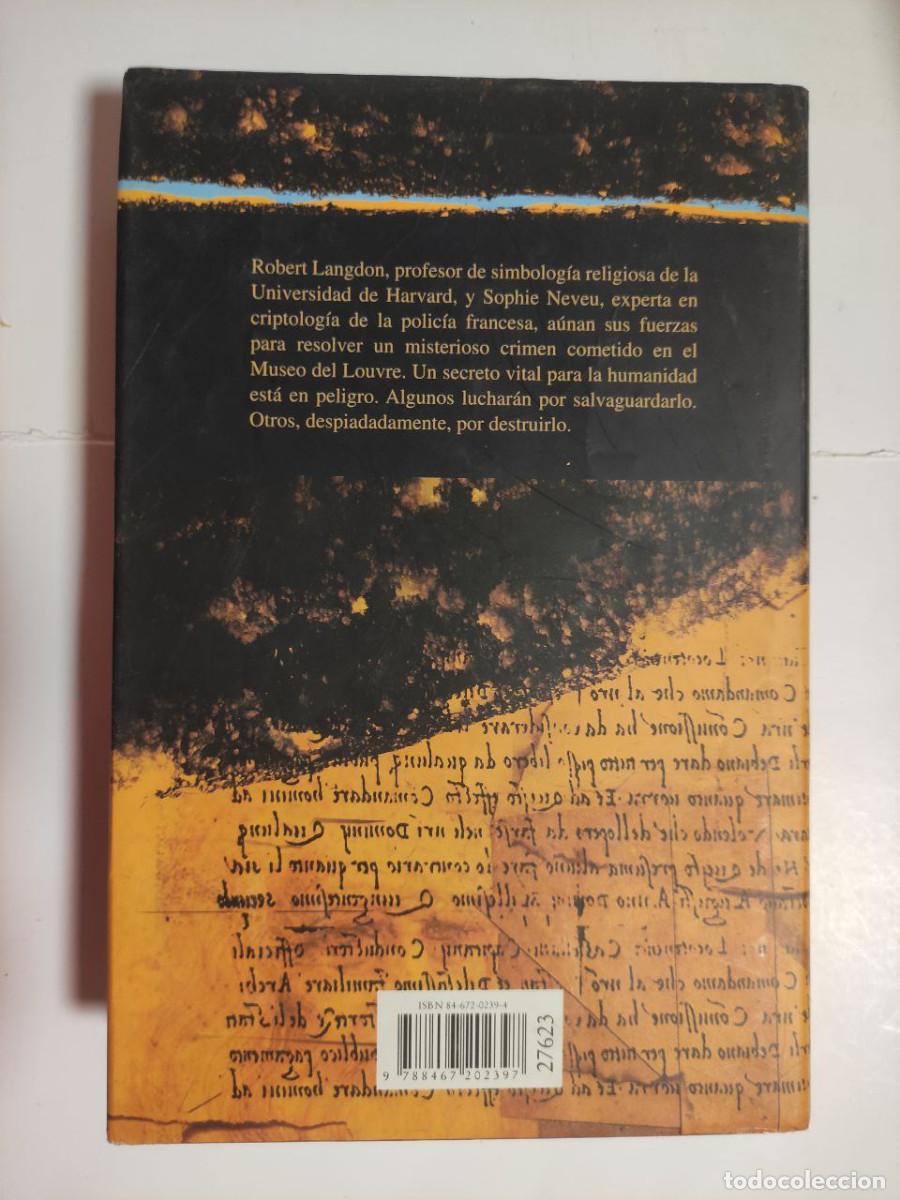 Libros de segunda mano: El c&oacute;digo da Vinci - Dan Brown - Foto 2