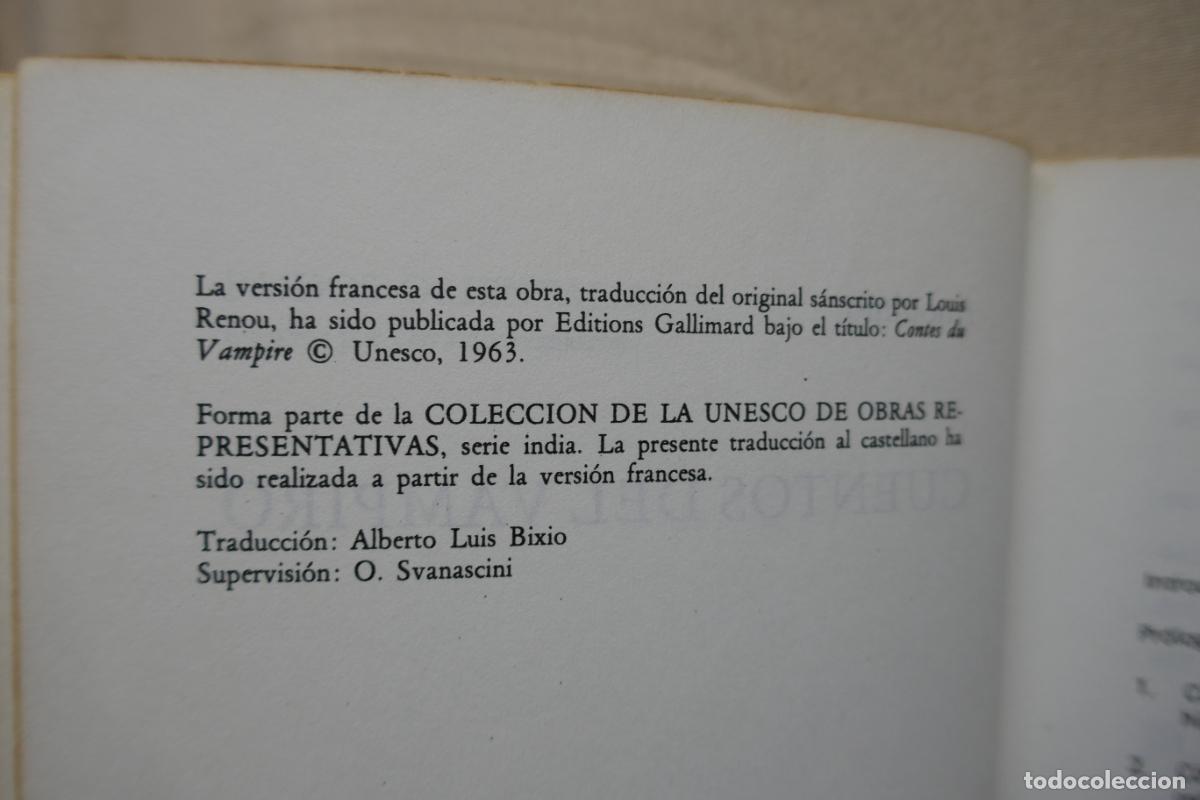 Libros de segunda mano: Cuentos del vampiro - An&oacute;nimo - Paid&oacute;s - Foto 6