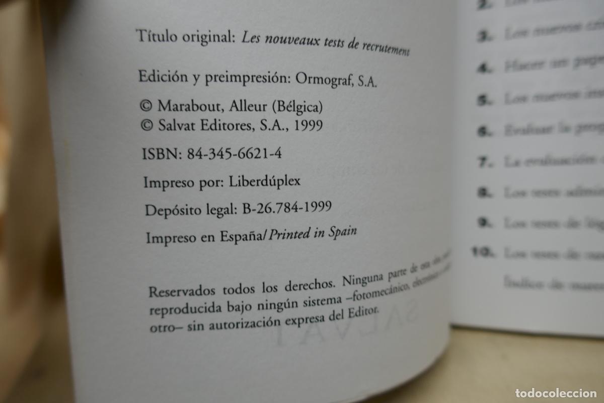 Libros de segunda mano: Salvat Practico: Los nuevos tests de seleccion - Foto 6
