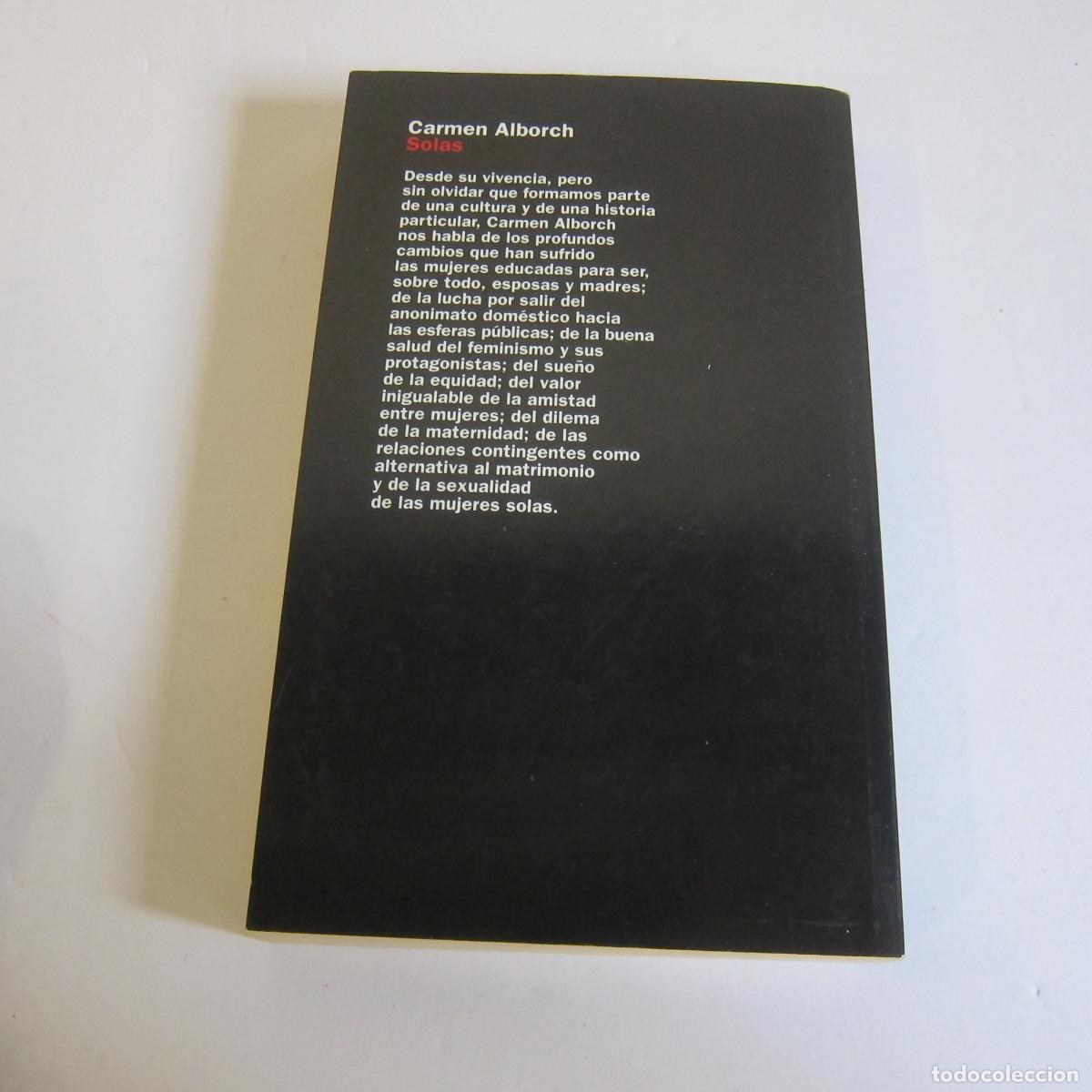Libros de segunda mano: SOLAS - CARMEN ALBORCH (PLANETA) NOVELA - Foto 3